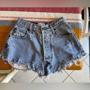 Giorgio Armani Vintage Women Distressed Shorts